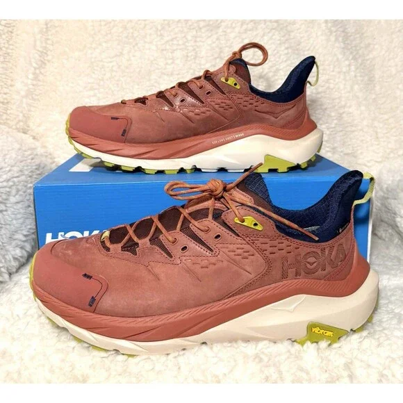 HOKA Men’s Kaha 2 Low GORE-TEX Hiking Shoes Red Size 12.5 D NEW